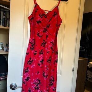 A New Day Red Sleeveless Sundress Knee-Length Cocktail Dress